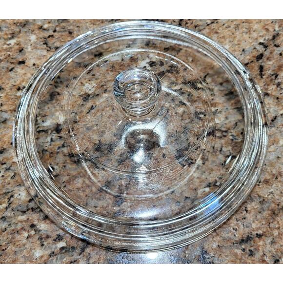 Corning Ware MW-83-B Microwave Browning Dish Skillet Pan W/Pyrex Lid Solid White - Picture 6 of 15